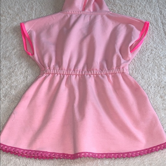 EGG New York Pink Swim Cover Up Hoodie EUC 18M - Picture 8 of 8